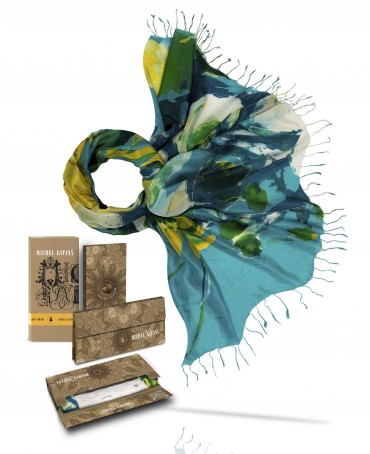 Палантин Женский S23-FLEUR.MODERNE/EMERAUDE